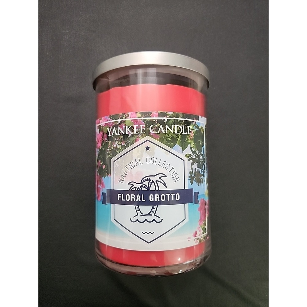 New Retired Yankee Candle Natural Collection FLORAL GROTTO  Candle 2‎ Wick 20 oz